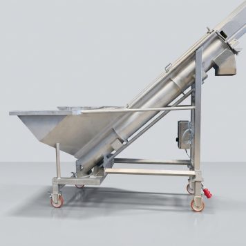 Screw transport conveyor